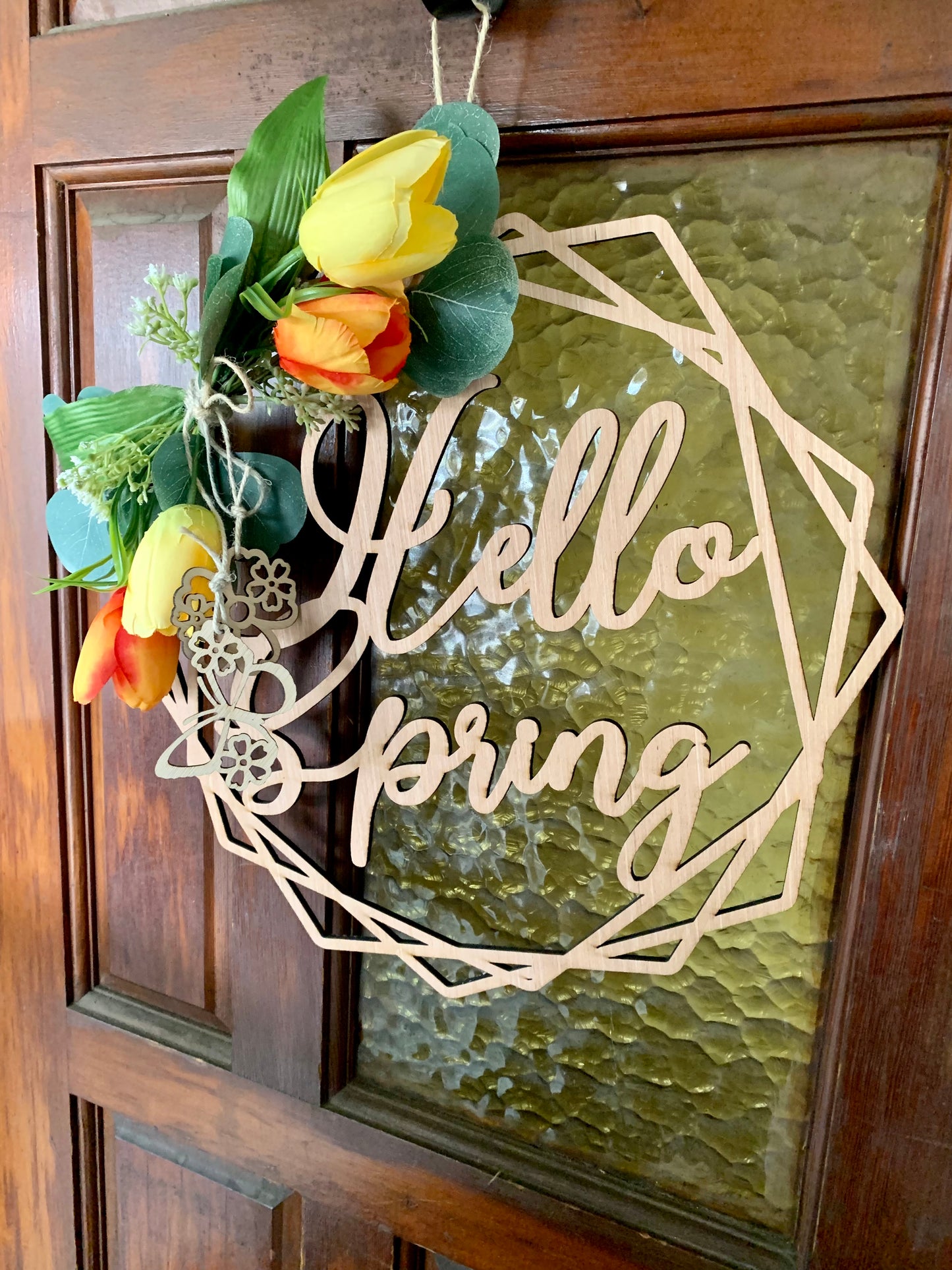 Laser cut wreath