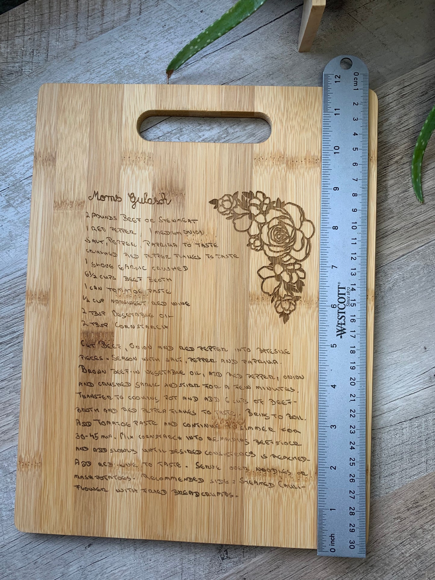 Bamboo cutting board