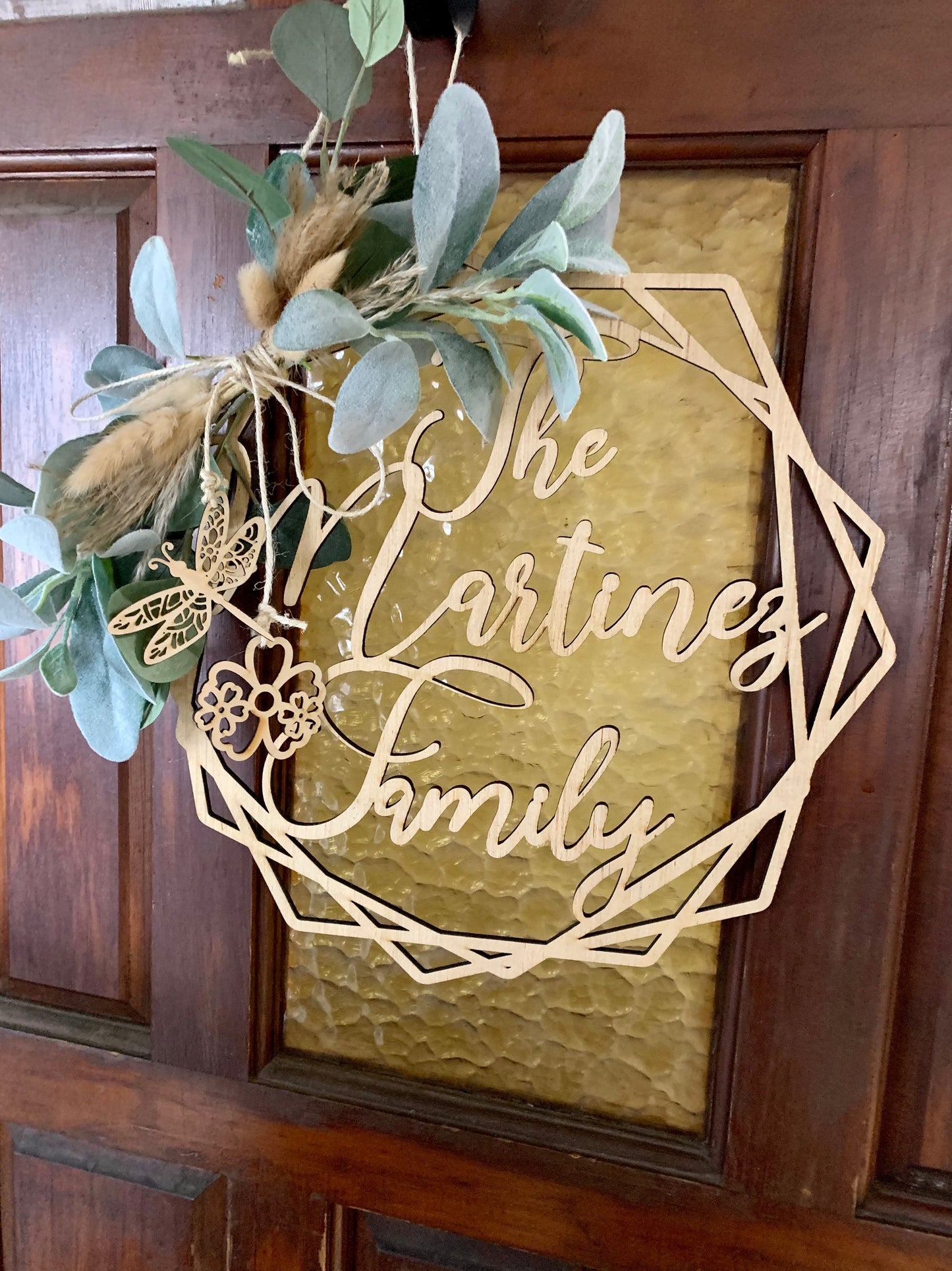 Laser cut wreath