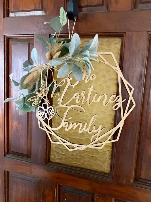 Laser cut wreath