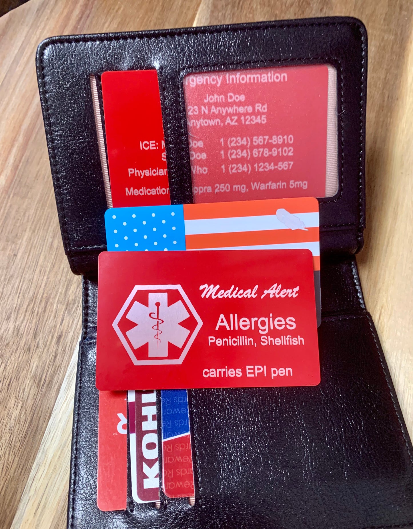 Medical Emergency card