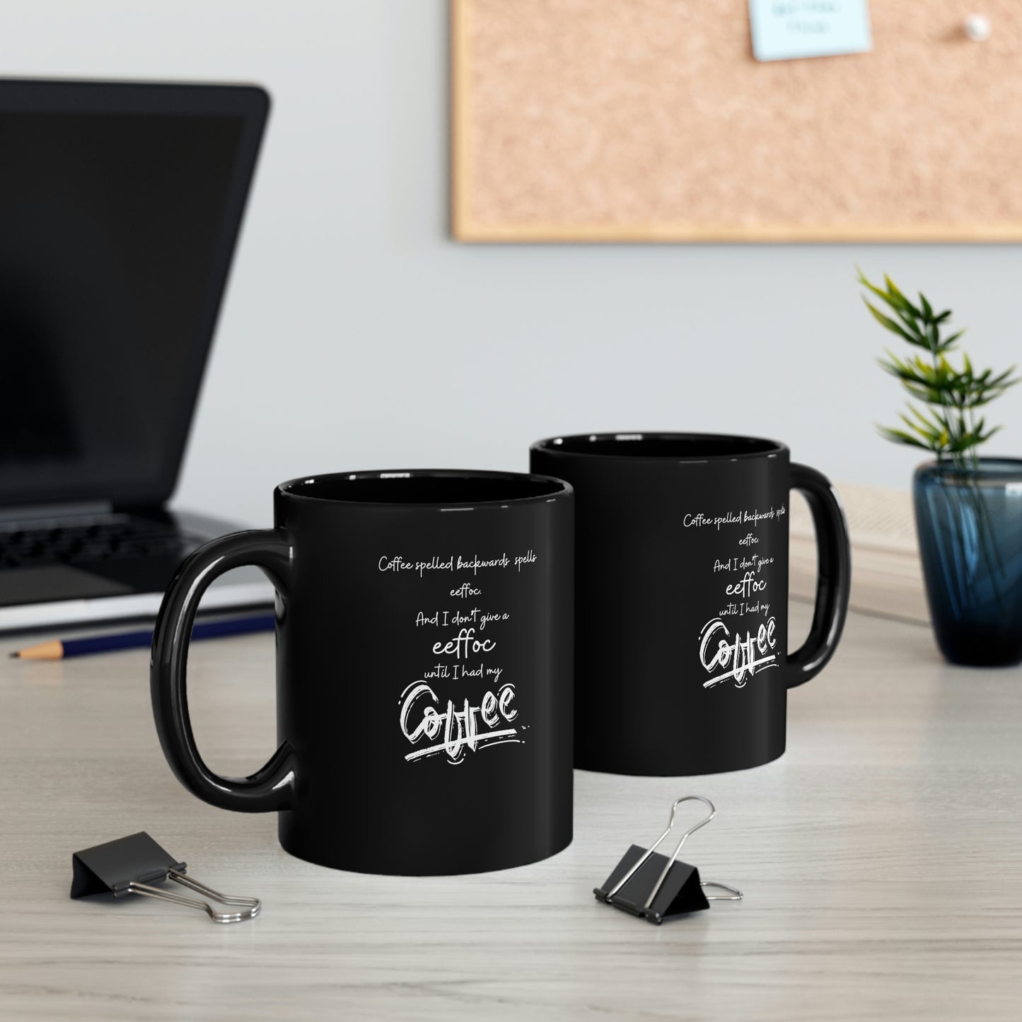 11oz Black Mug