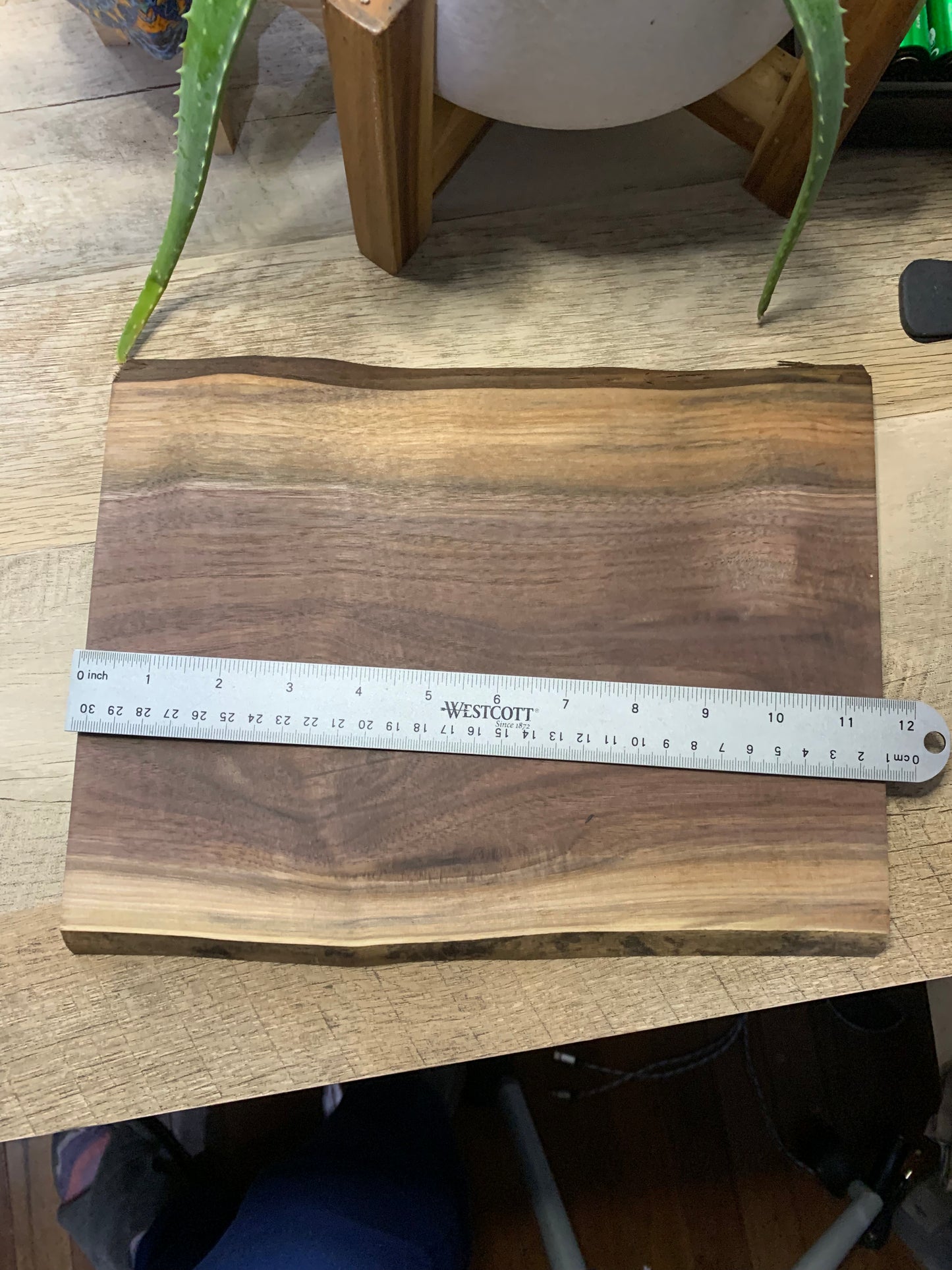 live edge walnut cutting board