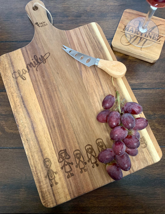 Stick Family Cutting Board